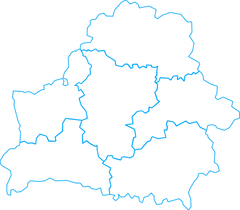 карта областей беларуси